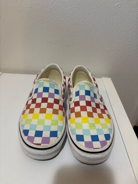 Vans Multicolor Checkerboard Slip-On Sneakers